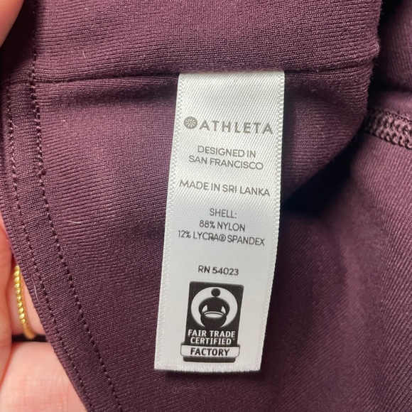Athleta Dark Purple Full Length Leggings Sz XS - Picture 3 of 7